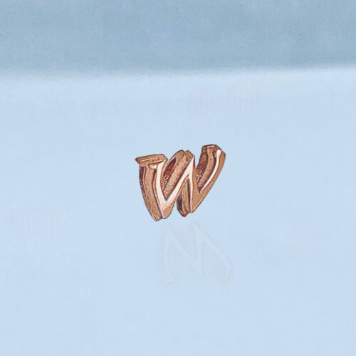 Verwisselbare los hanger Dames Sieraden Letter W